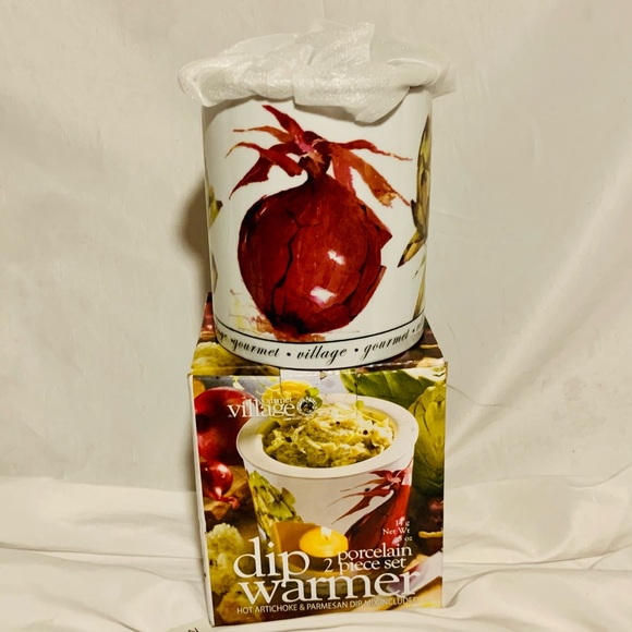 BNIB! Gourmet village porcelain dip warmer/dip - Picture 2 of 5